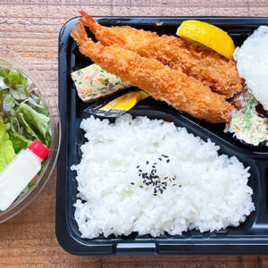 ミニ煮込みハンバーグスペシャル（エビフライ）（テイクアウト）