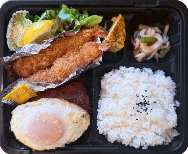 煮込みハンバーグスペシャル（エビフライ or からあげ）（テイクアウト）